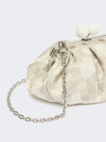Small Pasticcino Bag In Linen, Silk And Cotton Jacquard for Women - White - Max Mara KSA