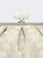 Small Pasticcino Bag In Linen, Silk And Cotton Jacquard for Women - White - Max Mara KSA