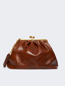 Xxl Leather Pasticcino Bag for Women - Tobacco - Max Mara KSA