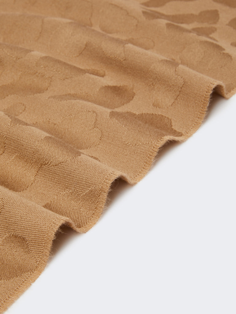 max mara jacquard wool stole