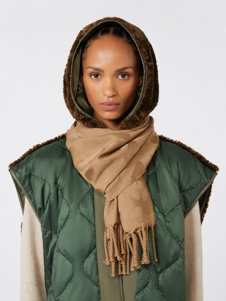max mara jacquard wool stole
