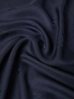 Jacquard-Knit Wool And Silk Shawl for Women - Midnightblue - Max Mara KSA