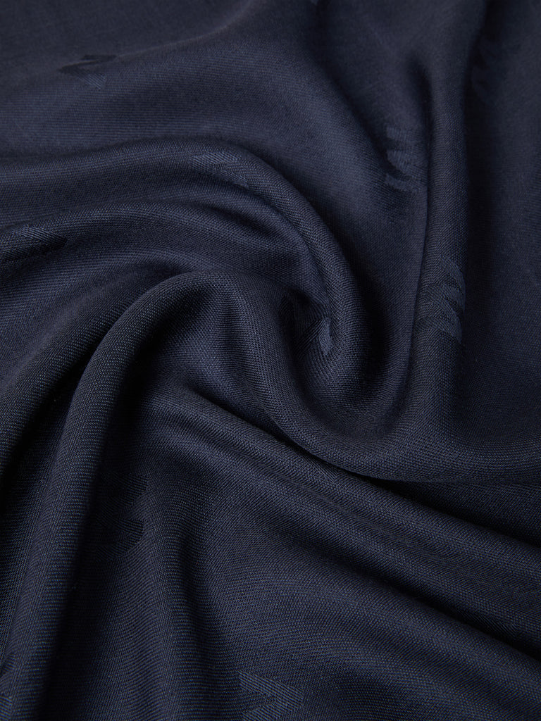 max mara jacquard-knit wool and silk shawl