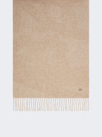 Plain Wool Stole for Women - Beige - Max Mara KSA