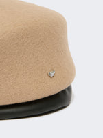 Wool Felt Beret for Women - Camel - Max Mara KSA