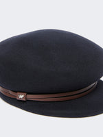Wool Felt Baker Boy Hat for Women - Ultramarine - Max Mara KSA