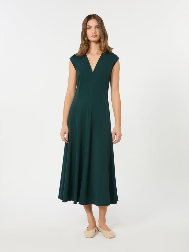 max mara long interlock jersey dress