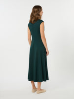Long Interlock Jersey Dress for Women - Green - Max Mara KSA