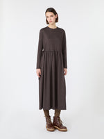 Jacquard Jersey Long Dress for Women - Brown - Max Mara KSA