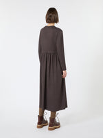 Jacquard Jersey Long Dress for Women - Brown - Max Mara KSA