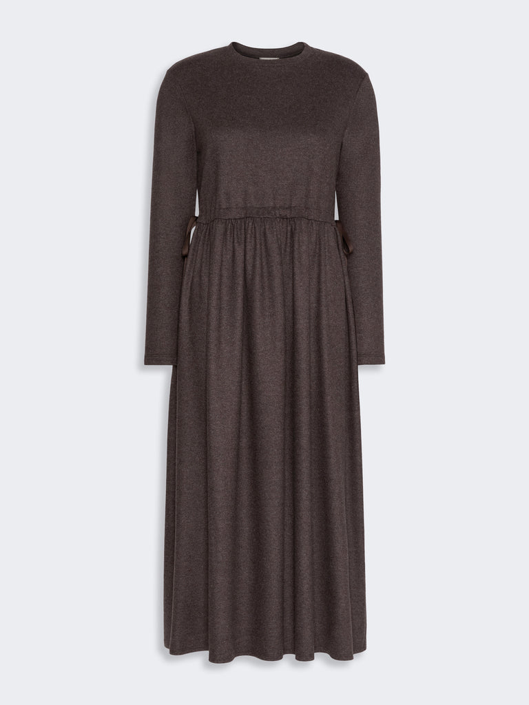 max mara فستان طويل من الجيرسيه بنمط جاكار