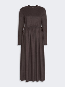 Jacquard Jersey Long Dress for Women - Brown - Max Mara KSA
