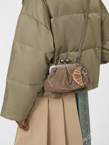Leather Keyring for Women - Brown - Max Mara KSA
