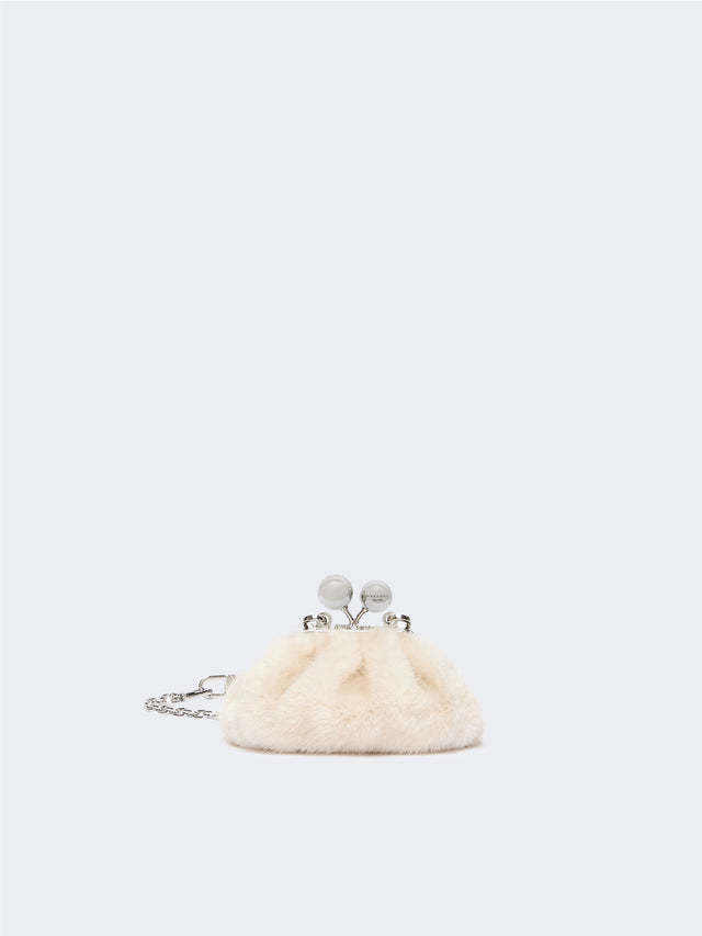 Mini Pasticcino Bag With A Soft Texture for Women - Ivory - Max Mara KSA
