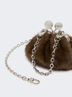 Mini Pasticcino Bag With A Soft Texture for Women - Brown - Max Mara KSA