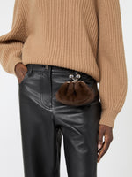 Mini Pasticcino Bag With A Soft Texture for Women - Brown - Max Mara KSA