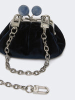 Velvet Nano Pasticcino Bag for Women - Midnightblue - Max Mara KSA