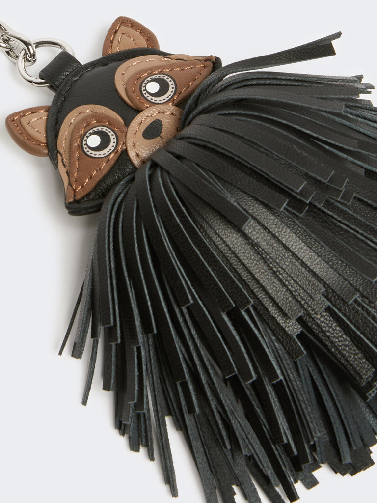 max mara nappa leather keyring with fringes