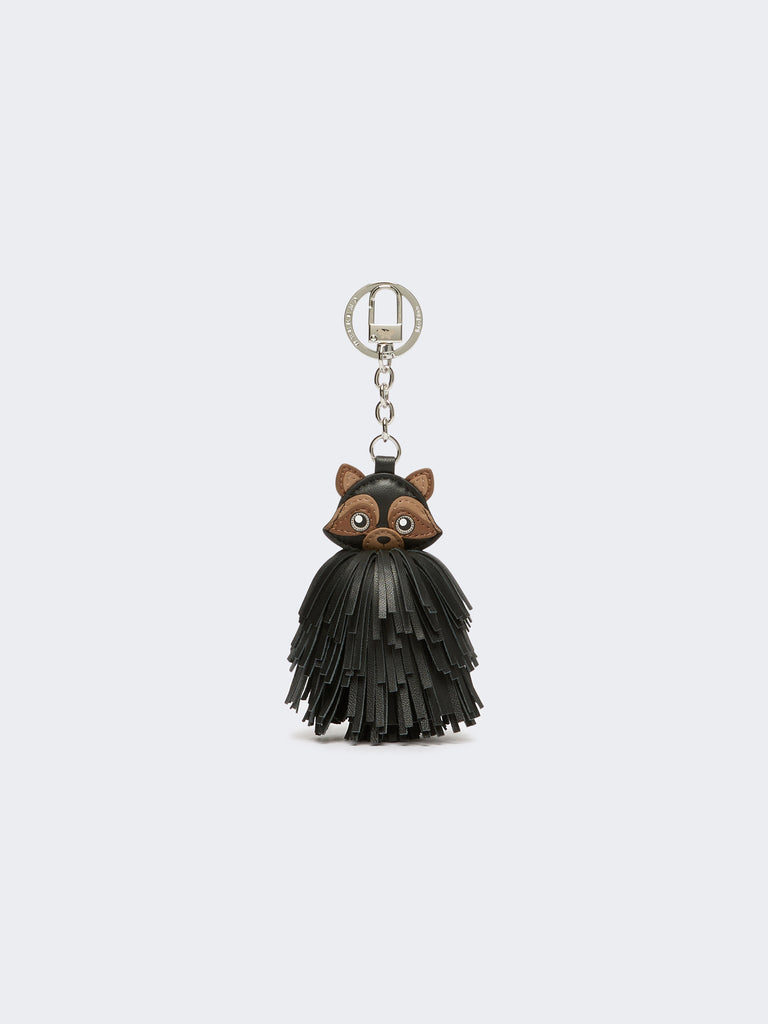 max mara nappa leather keyring with fringes