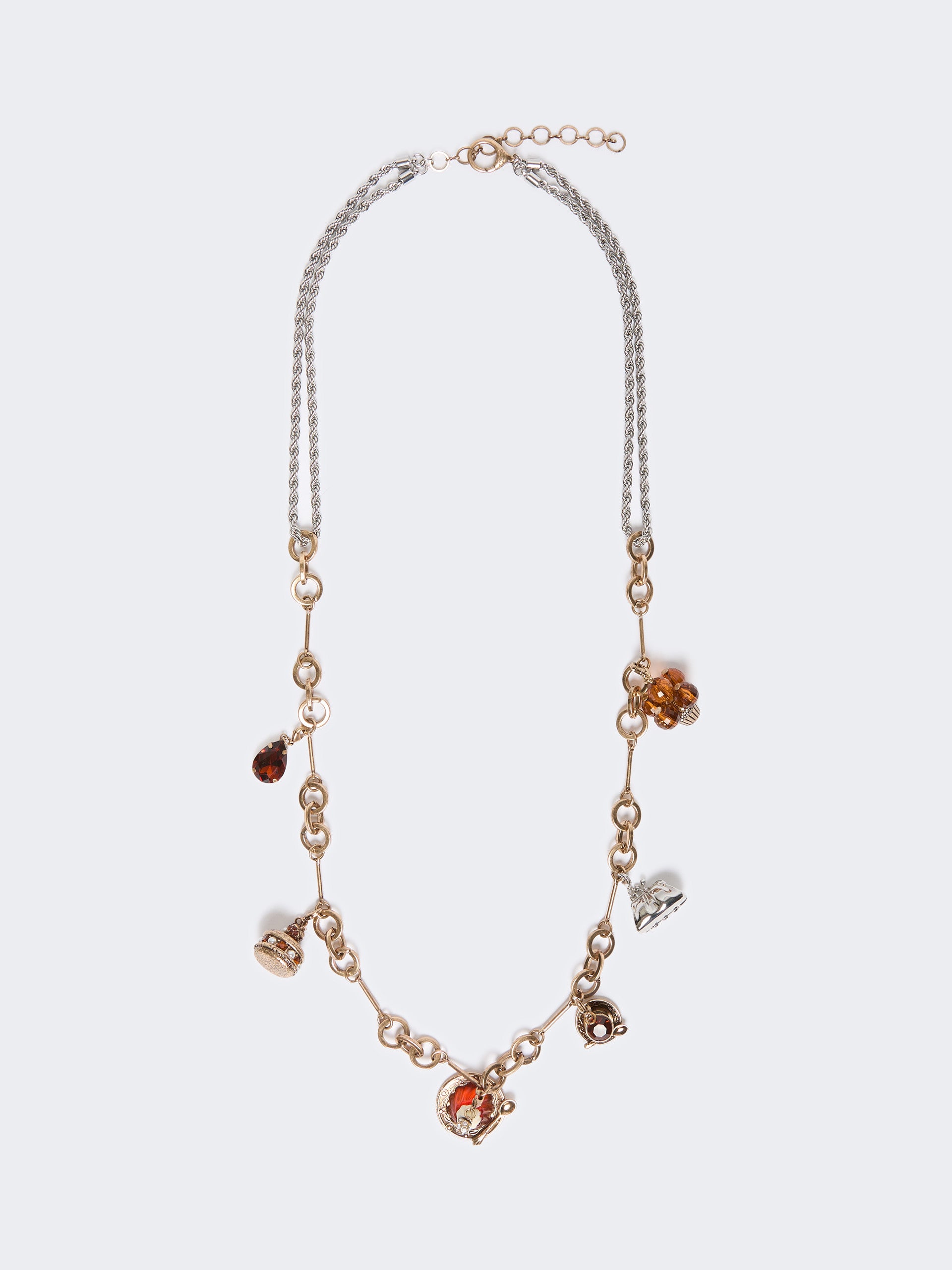 Chain Necklace With Charms for Women - Gold - Max Mara KSA