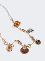 Chain Necklace With Charms for Women - Gold - Max Mara KSA