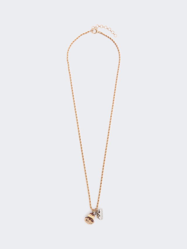 Long Necklace With Pendants for Women - Gold - Max Mara KSA