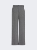 Micro Jacquard Jersey Trousers for Women - Light Grey - Max Mara KSA