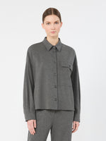 Micro Jacquard Jersey Jacket for Women - Light Grey - Max Mara KSA
