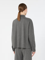 Micro Jacquard Jersey Jacket for Women - Light Grey - Max Mara KSA