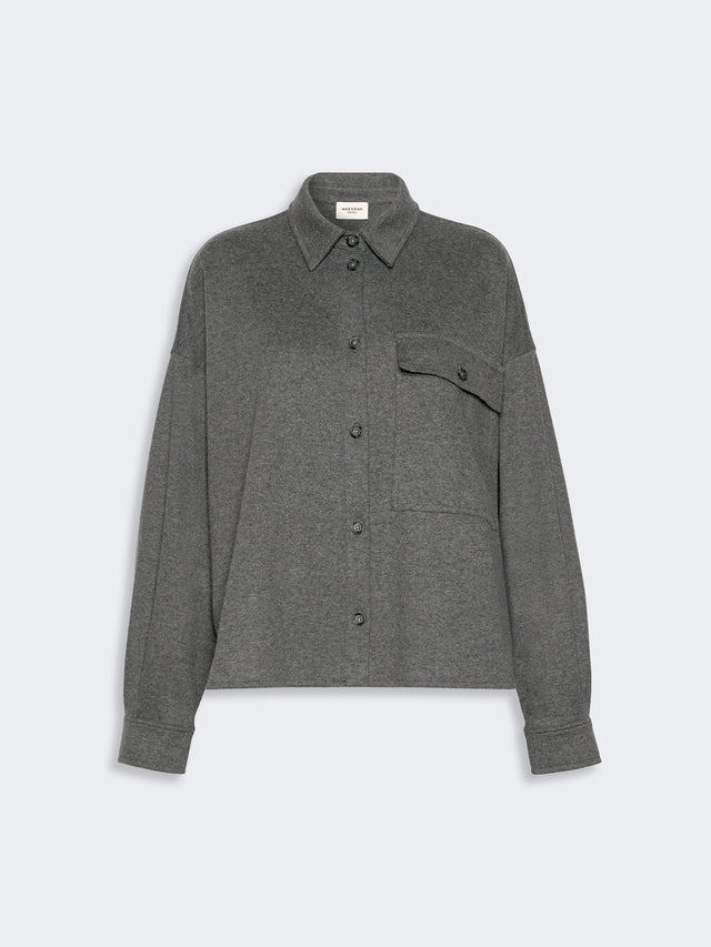 Micro Jacquard Jersey Jacket for Women - Light Grey - Max Mara KSA