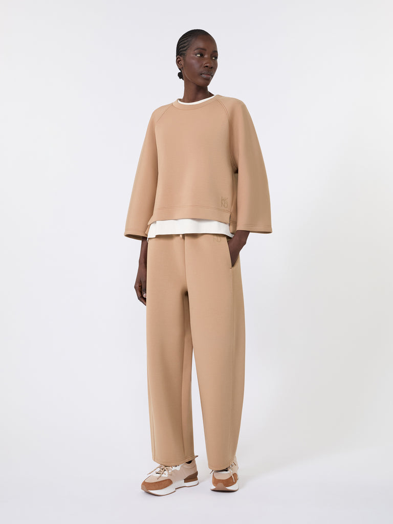 max mara boxy sweatshirt in scuba jersey