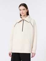 Scuba Jersey Sweatshirt for Women - Ivory - Max Mara KSA