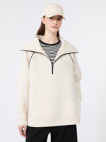 Scuba Jersey Sweatshirt for Women - Ivory - Max Mara KSA