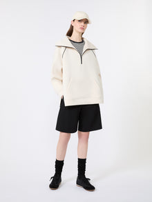 Scuba Jersey Sweatshirt for Women - Ivory - Max Mara KSA