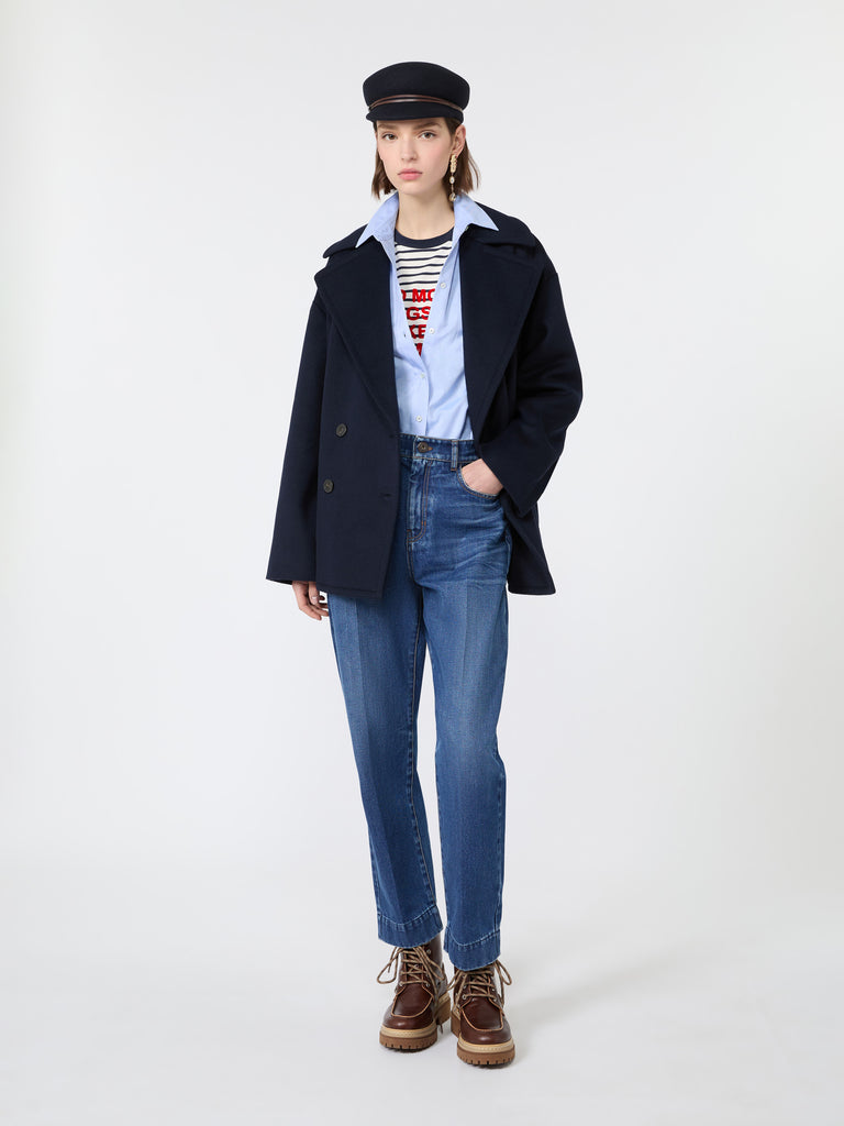 max mara regular fit stretch jersey t-shirt