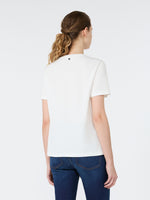 Cotton Print T-Shirt for Women - White - Max Mara KSA