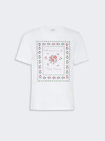 Cotton Print T-Shirt for Women - White - Max Mara KSA
