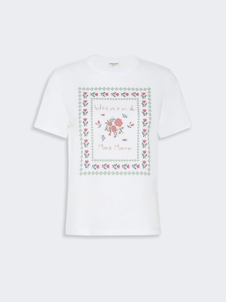 max mara cotton print t-shirt