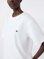 Boxy-Fit Cotton T-Shirt for Women - White - Max Mara KSA