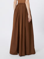 Long taffeta skirt
