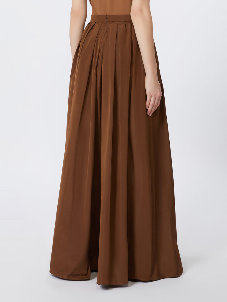 Long taffeta skirt