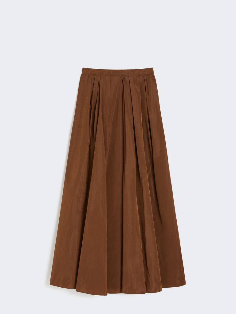 Long taffeta skirt