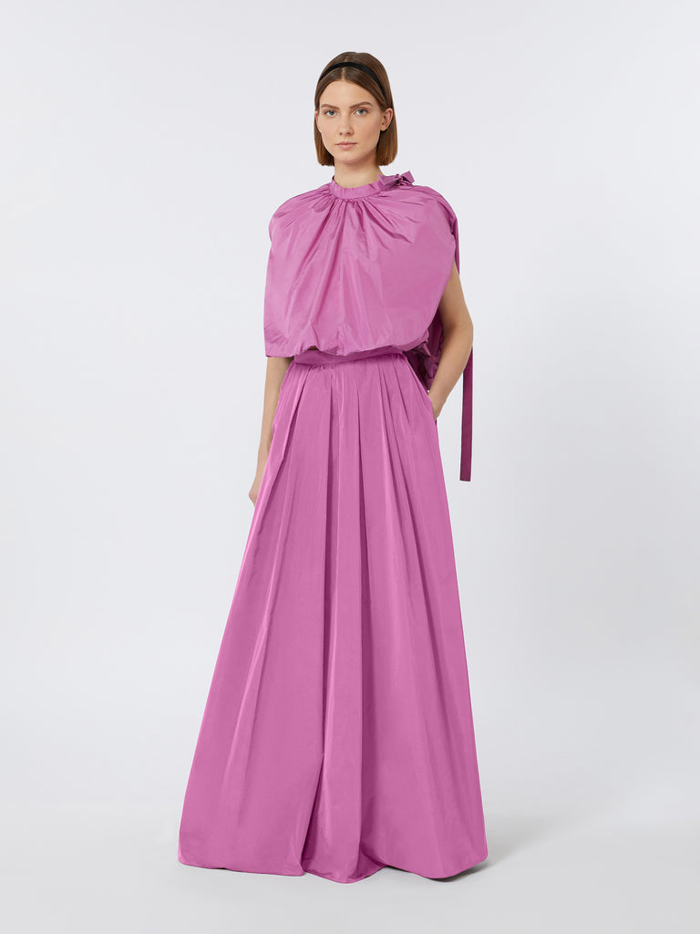Long taffeta skirt