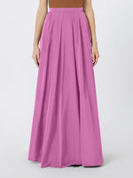 Long taffeta skirt