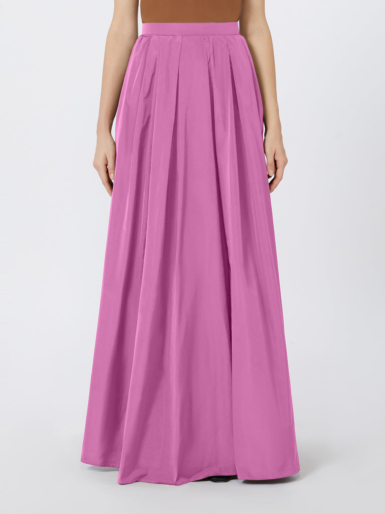 Long taffeta skirt