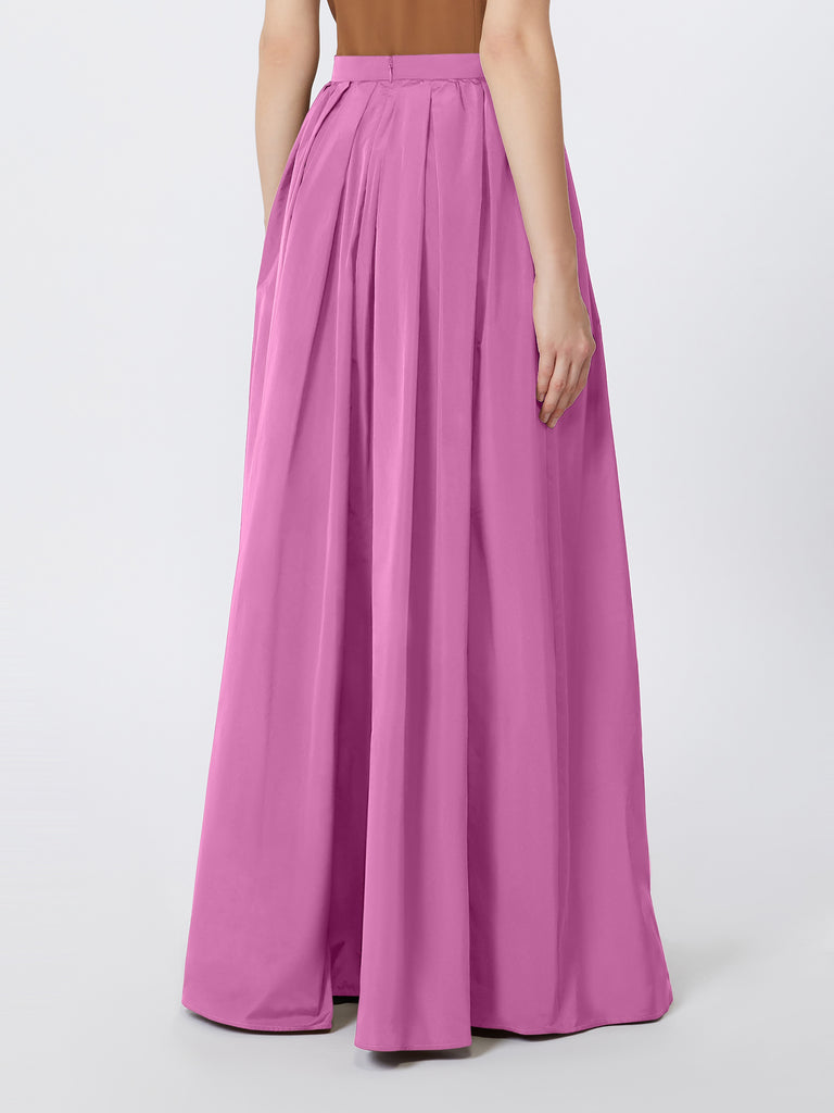 Long taffeta skirt