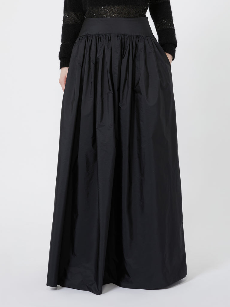 max mara تنورة طويلة من تافتا مزيج الحرير