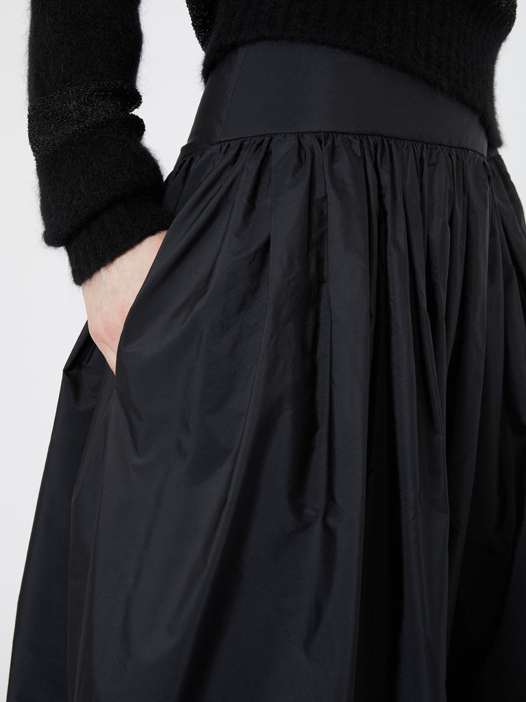 max mara تنورة طويلة من تافتا مزيج الحرير