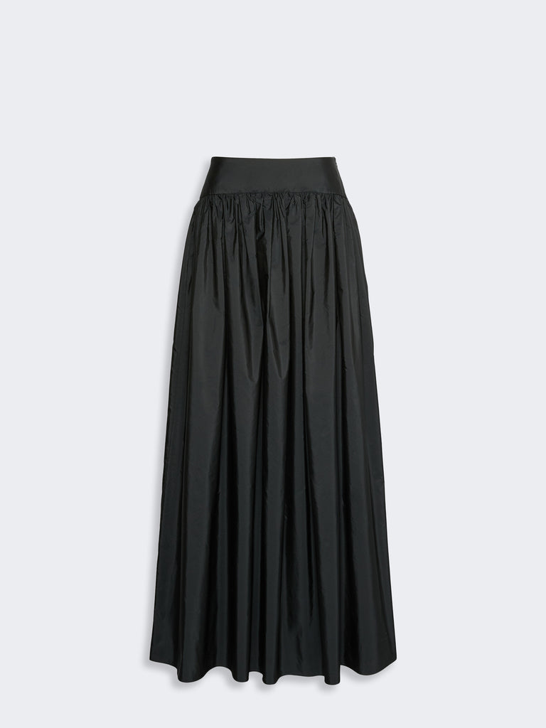 max mara تنورة طويلة من تافتا مزيج الحرير
