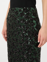 Sequinned And Embroidered Tulle Pencil Skirt for Women - Green - Max Mara KSA